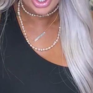 B.b. Lila combo Long necklace/choker/bracelet.